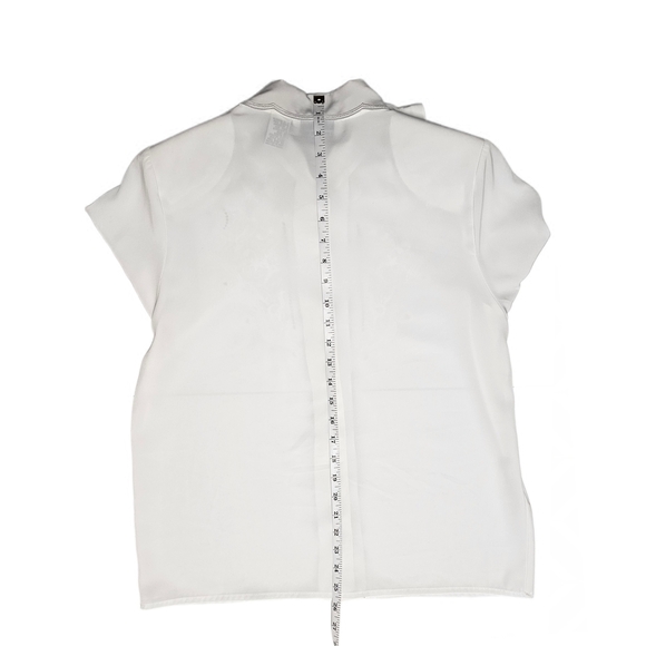 Christie & Jill 80's Vintage Elegant White Embroidered Women's Blouse - Picture 14 of 15